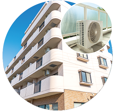 ベランダ、外階段、塀、室外機の上など