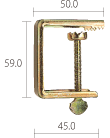 クランプ I型・Ⅱ-N型用（固定式）